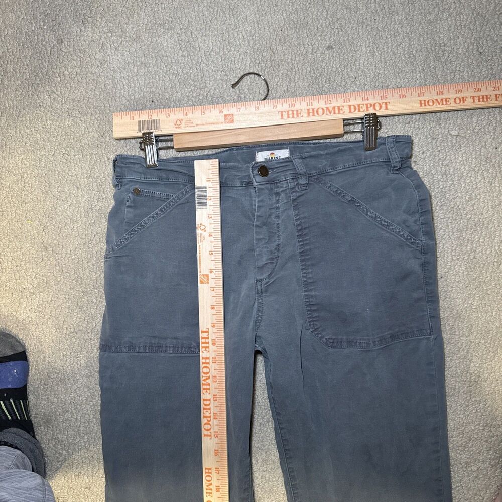 Marine Layer Breyer Utility Pants Cargo Work Green Relaxed Fit | Men's 32 - Picture 12 of 12